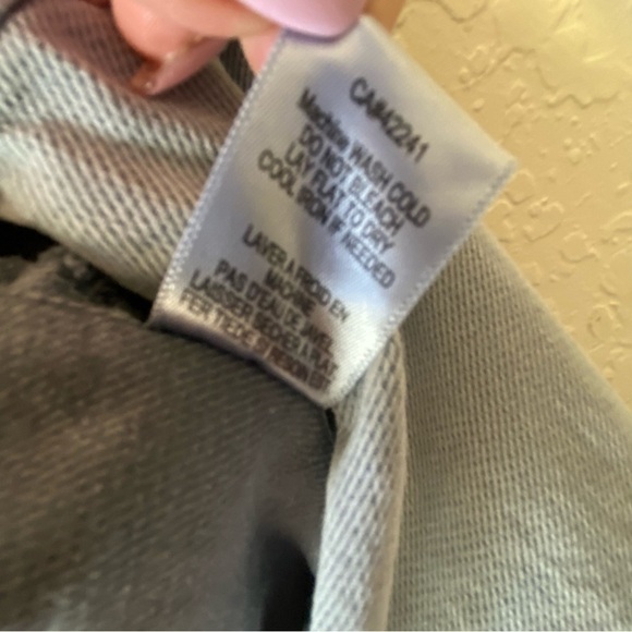 YFB Every Jumpsuit Denim Light Blue Short Sleeve Casual Button Down Tencel SZ M - Picture 9 of 9